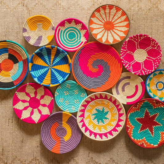 Assorted Sabai Handwoven Grass Baskets- Combo