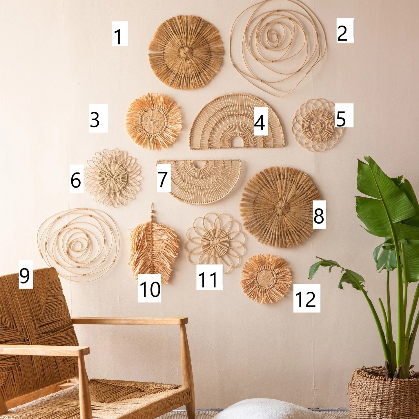 Aesthetic Wall Hangings Set of 12